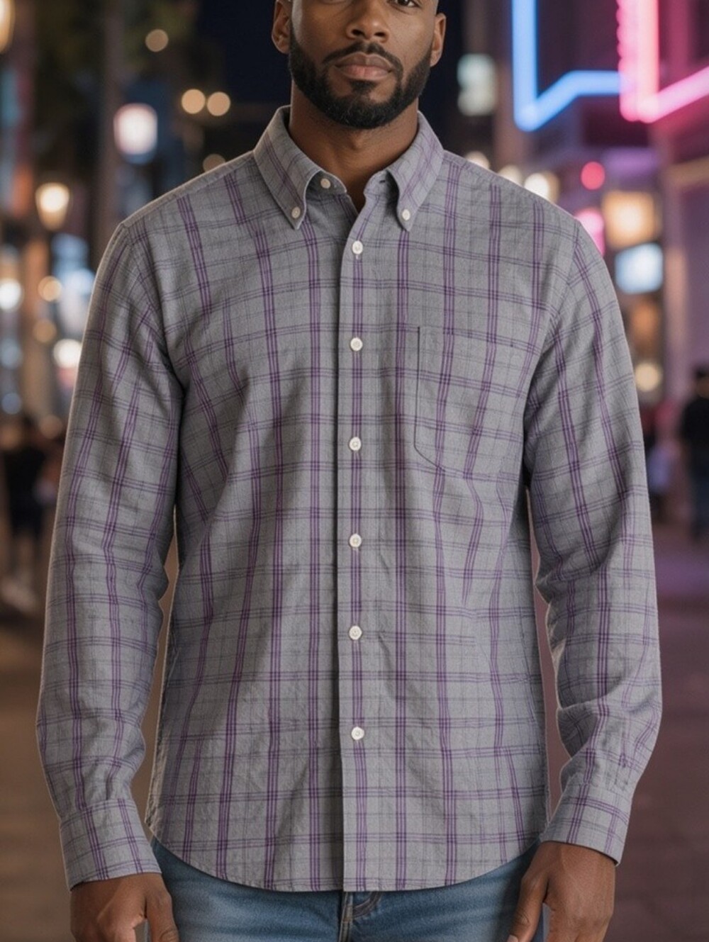 NWT Brooks Brothers 346 Slim Fit Non-Iron Plaid Dress Shirt Size XL